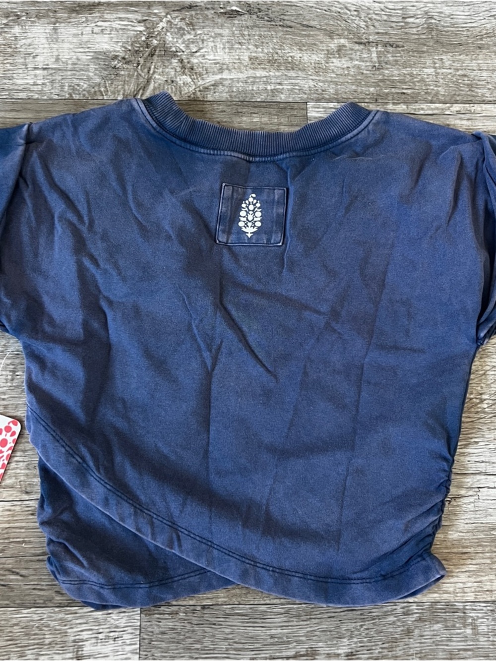 Free People Hot Shot Athletic Crop Top Navy - Picture 4 of 5